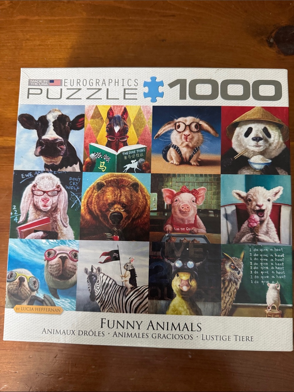 Funny Animals 1000-Piece Eurographics Puzzle - Complete
